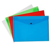 Q-Connect Polypropylene Document Folder A4 Assorted (Pack of 12)