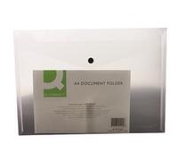 Q-Connect Polypropylene Document Folder A4 Clear (Pack of 12) KF01244Q