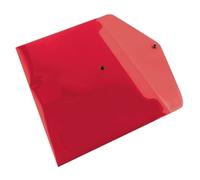 Q-CONNECT Document Folder KF03594 – A4 PP Press Stud 172 micron Red Pack of 12