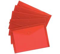 Q-Connect Polypropylene Document Folder A4 Red (Pack of 12) KF03594