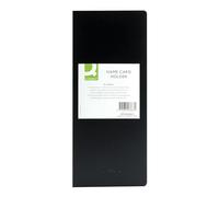 Q-Connect Polypropylene Name Business Card Holder 96 Card Black