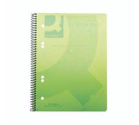 Q-CONNECT Spiral-bound Polypropylene Notebook KF10033 – A5, 160 Pages, Green – 5 Pack