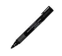 Q-Connect Premium Permanent Marker Pen Bullet Tip Black Pk 10 -KF26105