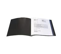 Display Book Q-CONNECT with Front Cover Pocket PP A4 460 Micron 10 Pockets Black/Document Archiving/Type-10 Pockets/Kind-with a Pocket/Index-N.a. / Pockets-N/D/Material-PP/Dividers-N.a.