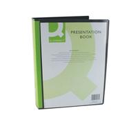 Q-Connect Presentation Display Book 100 Pocket A4 Black Ref KF01271
