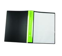 Q-Connect Presentation Display Book 40 Pocket A4 Black KF01267 ( Pack of 5) + Free FINCHLEY Refill