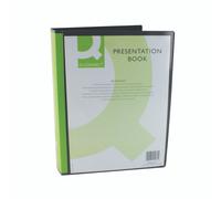 Q-Connect Presentation Display Book 100 Pocket A4 Black KF01271