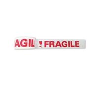 Q-Connect Printed Fragile Tape Self Adhesive BOPP 48mmx66m (Pack of 6)