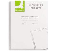 Q Connect Punched Pocket A4 50micron (Pack of 1000)