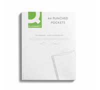 Q-Connect Punched Pocket Glass PK100