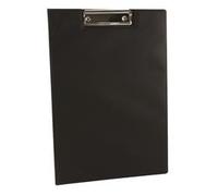 Q-Connect PVC Foldover Clipboard Foolscap Black KF01300
