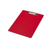 Q-Connect PVC Single Clipboad Foolscap Red KF01298
