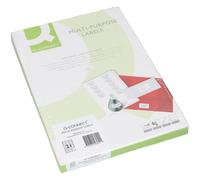 Q-CONNECT Q CONNECT MULTI LAB 63.5X38 PK100 WHITE