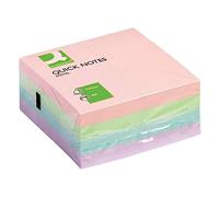 Q-Connect Quick Note Cube 76 x 76mm Pastel KF01347 Pack of 5