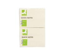 Q-Connect Quick Notes 76x102mm Yellow (Pack of 12) - KF01410