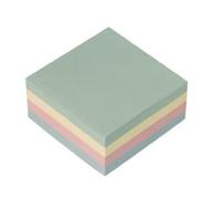 Q Connect Quick Notes. Repositionable notes in 400 sheet cubes, ideal for use in the office or home and will stick to most surfaces. Size 75mmx75mm (3x3ins). Colour - Assorted Pastel Colours.