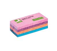 Q-Connect Rainbow Brilliant Pad 38x51mm 100 Sheets Assorted (Pack 12)