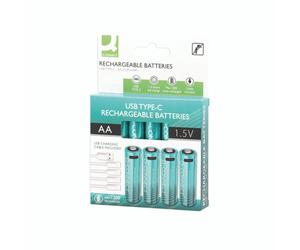 Q-Connect Rchb Aa Batteries PK4