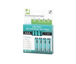 Q-Connect Rchb Aaa Batteries PK4