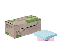 Q-Connect Recycled Notes 76x76mm Pastel Rainbow (Pack of 12) KF17324