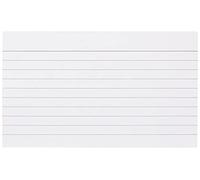 Q-CONNECT Record Card 127 x 76 mm – Ruled Feint White – 100 Pack