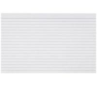 Q-Connect Record Card 203X127mm Ruled Feint White (100 Pack)