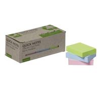 Q-Connect Recycled Notes 38x51mm Pastel Rainbow (Pack of 12) KF17326