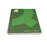 Q-Connect Recycled Wirebound Notebook 160pp A5 Green Pk3- KF03730