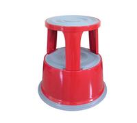 Q-Connect Red Metal Step Stool