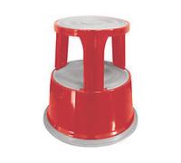 Q-Connect Red Metal Step Stool KF04843