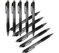 Q-Connect Retractable Ballpoint Pen Medium Black (Pack of 10)