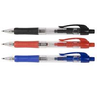 Q-Connect Retractable Ballpoint Pen Medium Blue (Pack of 10) KF00268