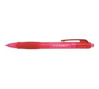 Q-Connect Retractable Ballpoint Pen Medium Red (Pack of 10) - KF00269