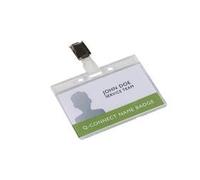 Q-Connect Rigid Credit Card Sized Name Badge Holder and - KF14148