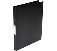 Q-Connect Ring Binder Pack of 12 / A4 4-Ring 16 mm / Black Transparent / Polypropylene / 22 mm Spine