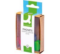 Q-Connect Round Magnet 20mm Assorted (60 Pack)