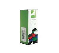 Q-Connect Round Magnet 25mm Assorted (Pack of 10) Ref KF02643
