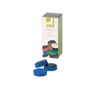 Q-Connect Round Magnet 25mm Blue (Pack of 10) Ref KF02640