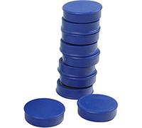 Q-Connect Round Magnet 25mm Blue (Pack of 10) KF02640