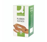 Q-Connect Rubber Bands No.75 101.6 x 9.5mm 500g KF10560, yellow|brown|beige|grey