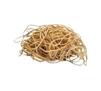 Q-CONNECT Rubber Bands No.65 KF10550 – 101.6 x 6.3 mm, 500 g, Peach