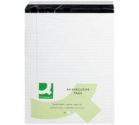 Q-Connect Ruled Stitch Bound Executive Pad 52 Leaves 104 Pages A4 White (Pack Of 10)