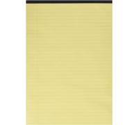 Q-Connect Ruled Stitch Bound Executive Pad 52 Leaves 104 Pages A4 Yellow (Pack