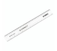 Q-Connect Ruler 300MM Clear