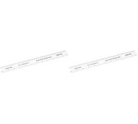 Q-Connect Ruler Shatterproof 300mm White (Inches on one side and cm/mm on the other) (Pack of 2)