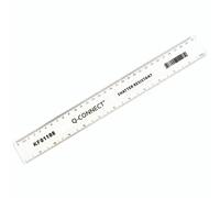 Q-Connect Ruler Shatterproof Plastic