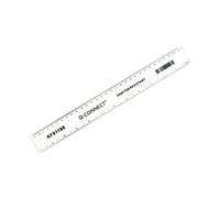 Q-CONNECT Shatter Resistant Ruler 30cm Clear - Pack of 10 (Ref KF01108Q)