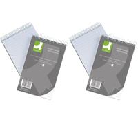 Q-Connect Shorthand Notebook 150 Leaf Ruled Feint 203x127mm, Pack Size [ 10 ] SKU KF31002 (Pack of 2)