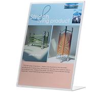 Q-CONNECT Sign Holder L-Shape – Slanted Side-Loading – A4
