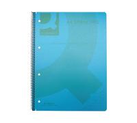 Q-Connect Spiral Bound Polypropylene Notebook 80 Single Pages, A4, Blue, Pack Of 5